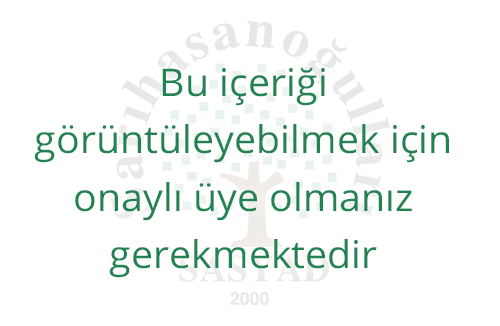 Bu sayfayı görüntüleyebilmek için aktif üye olmanız gerekmektedir.